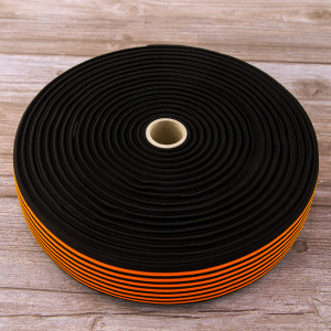 Резинка неоновая, цвет оранжевый с черным, 50 мм. Арт 822783850DL102