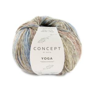 Пряжа Yoga, 45% хлопок, 42% шерсть, 13% полиамид, 50 г, 200 м. Арт 1201.208