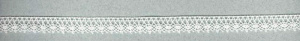 Мерсеризованное хлопковое кружево, 10 мм, цвет белый. Арт 3221/01                 