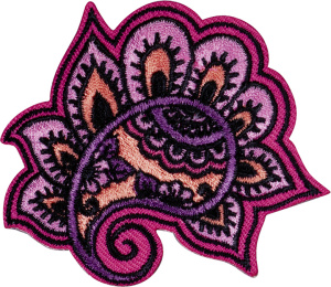 Термоаппликация "Орнамент красно-розовый". Арт 43045