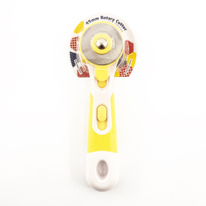 Нож раскройный круглый, 45 мм, цвет желтый. Арт N4379/2