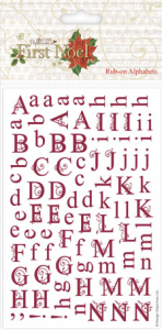 Переводные картинки (натирки) "Алфавит" First Noel. Арт PMA822102