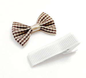 Набор Б-001 мини бантик + заколка. Арт 29352/кор.бел