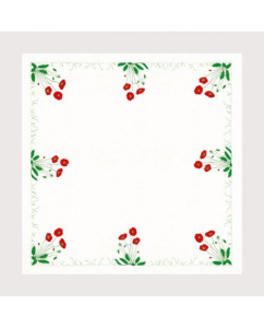 Набор для вышивания скатерти: "COQUELICOT" (Маки). Арт 6113