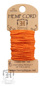 Шнур HEMPTIQUE на мини-блистере #20 - 1 мм, 6 м. Арт HMC20PP