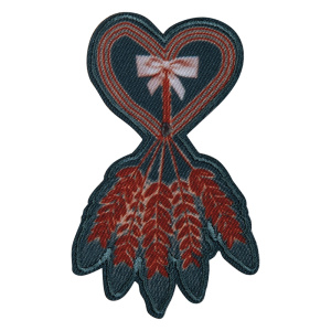 Термоаппликация "Сердце с бантом ". Арт 39301