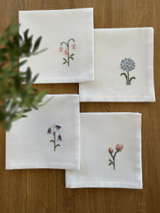 Набор для вышивания салфетки "Весенние цветы". Арт 2044-2