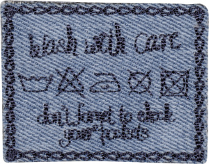 Термоаппликация "Стирать с осторожностью". Арт 42971