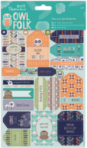 Набор бумаги с высечкой "Пожелания" Owl Folk. Арт PMA157253