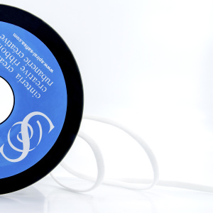 Резинка шляпная SAFISA, 5 мм, цвет 02, белый. Арт 4783-5мм-02