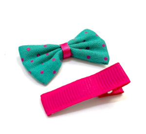 Набор Б-002 мини бантик + заколка. Арт 29353/зел.мал.