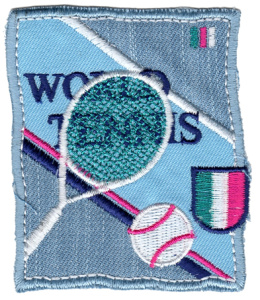 Термоаппликация HKM "Теннисная ракетка и мяч". Арт 33077/1SB