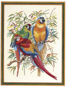 Набор для вышивания "Попугаи". Арт 72-292