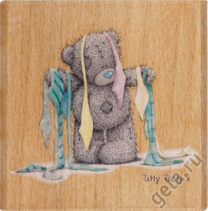 Штамп деревянный "Весь в галстуках". Арт MTY906105               