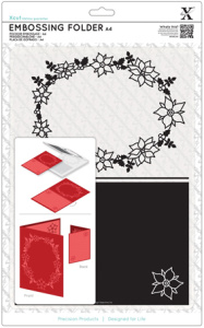 Форма для эмбоссирования "Рамка - Пуансеттия". Арт XCU515915