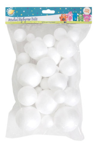 Набор форм из пенопласта "Шар - ассорти" (40 шт). Арт CPT827905               