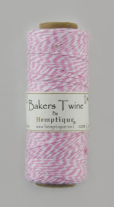 Шнур Bakers Twine  на катушке, 2 х 2 нити, 1мм, 125 м, 50 г. Арт BTS2LTPNK-W             