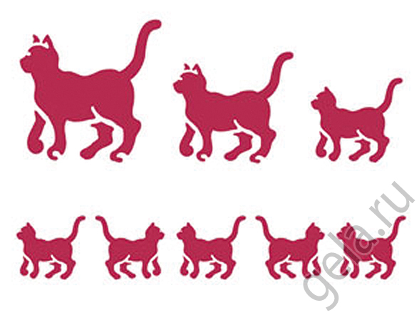 Трафарет "Кошки". Арт KSD05                   