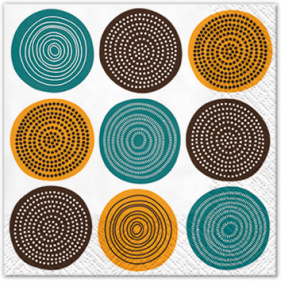 Салфетки трехслойные для декупажа, коллекция "Lunch"  PAW Decor Collection "Племенная модель". Арт SDL030302