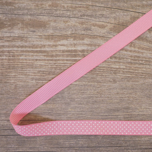 Лента репсовая на картонной катушке "Точечки". Арт VR10.499