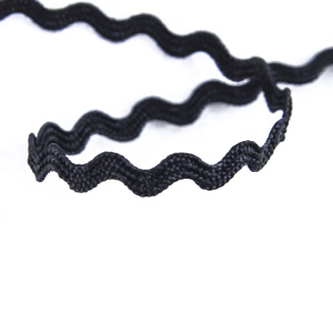 Тесьма PEGA тип вьюнчик, черный, 5 мм. Арт 841512513B7001          