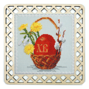Набор для вышивания "Символ Пасхи" с пришивной рамкой. Арт 22.002.10