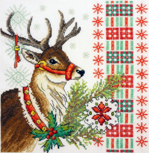 Набор для вышивания "Новогодний олень". Арт 07.002.15