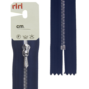 Молния металл, Ni, слайдер Tropf, 4 мм, неразъёмная карманная, 18 см, цвет 2626, кобальт синий. Арт 3411120/18/2626 