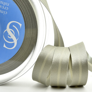 Косая бейка атласная 20 мм, 25 м, цвет 67, серо-зеленый темный. Арт 6260-20мм-67            