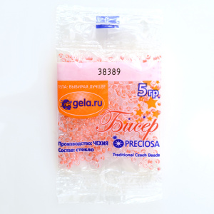 Бисер №10, 5 г., цвет 38389. Арт G 38389