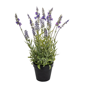 Цветок декоративный в кашпо "Лаванда". Арт 205357-700
