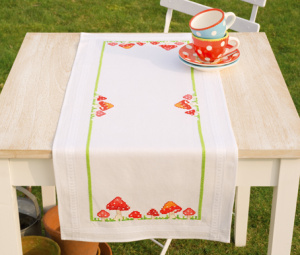 Набор для вышивания дорожки "Мухоморчики" . Арт PN-0013340