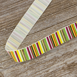 Лента репсовая на картонной мини-катушке "Полоски". Арт VR15.264