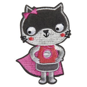 Термоаппликация "Кошка с розовой накидкой". Арт 39167