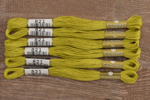 Мулине COSMO однотонный цвет  821       . Арт 25-6/821       