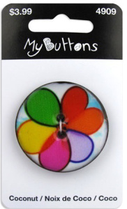 Пуговица My Buttons - Coconut "Balloons". Арт 630004909