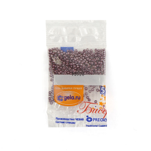 Бисер Preciosa №10, 5 г., цвет №98300 коричнево-бордовый непрозрачный. Арт G 98300