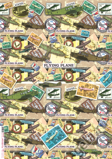 Карта для декупажа "Авиация". Арт DFG340                  