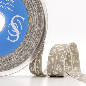 Косая бейка с рисунком SAFISA, арт.6628, 20 мм, 20 м, цвет 02. Арт 6628-20мм-02