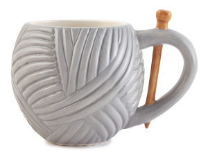 Кружка в виде клубка с узором и ручкой, 500 мл. Арт N4371.5