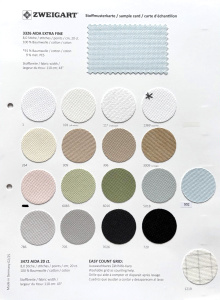 Цветовая карта Aida Extra Fine Zweigart. Арт 3326/8001