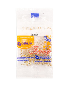 Бисер №10, 5 г., цвет 68106. Арт G 68106