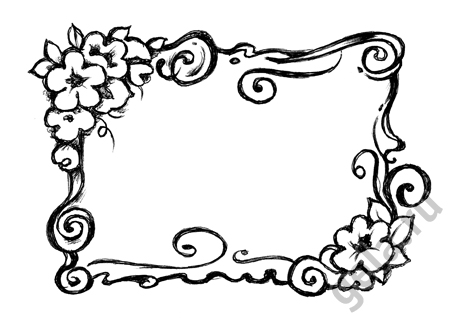 Деревянный штамп "Рамка". Арт WTB023                  