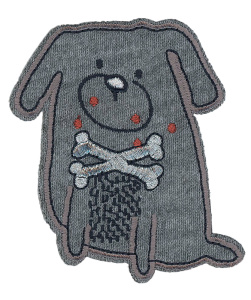 Термоаппликация "Собака с люрексом". Арт 35890/1SB