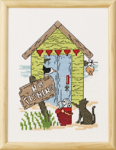 Набор для вышивания "Рыбалка запрещена". Арт 13-3426