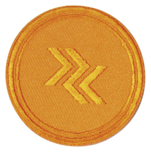 Термоаппликация "Круг (оранжевый)". Арт 38626_5