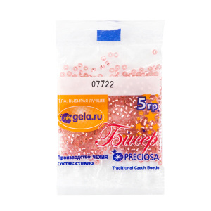 Бисер №10, 5 г., цвет 07722. Арт G 07722