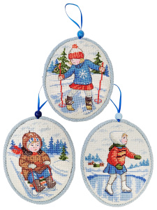 Набор для создания пинкипа  "Зимние забавы". Арт 21.002.40