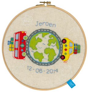 Набор для вышивания с пяльцами "Вокруг света". Арт PN-0150390