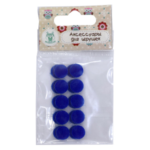 Лента контактная мини клеевая. Арт 28840/син.